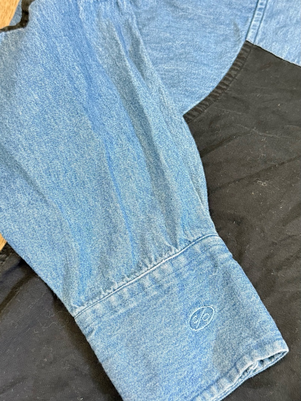 Vintage Cumberland Outfitter Denim & Black Aztec Western Steer Roping Shirt XXL - Picture 5 of 8